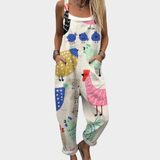 DLEACROIX | Pantalón Salopette Estampado y Confortable