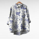 Claire | Elegante Blusa de Verano de Lino