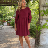 Corinne | Mini Vestido de Manga Larga con Puños Fruncidos