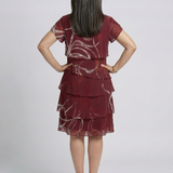 DELACROIX | Vestido Abstracto Alani de Longitud a la Rodilla