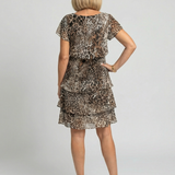DELACROIX | Midi Dress with Briar Animal Print