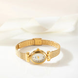 Iva® - Reloj dorado con pulsera entrelazada