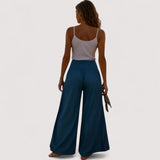 Merete - Pantalones de Cintura Alta