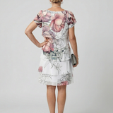 DELACROIX | Vestido Kualani Floral de Longitud a la Rodilla