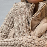 Emma | Chaqueta de punto acolchada con cremallera para mujeres