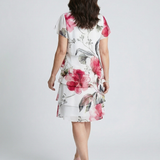 DELACROIX | Vestido Keoni con Capas de Pétalos Suaves