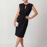 Jamil | Vestido Midi con Detalle de Llave Elegante