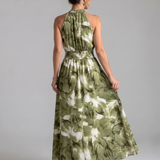 Olivia | Vestido Midi de Talla Única con Diseño Abstracto