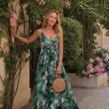 Maravelle | Vestido Midi Sin Mangas con Diseño Floral