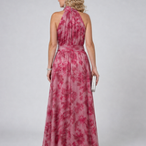 Avien | Suave Vestido Midi con Cuello Halter