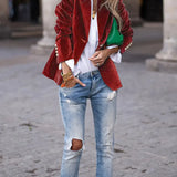 Caterina | Sofisticado Blazer de Terciopelo