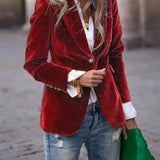 Caterina | Sofisticado Blazer de Terciopelo
