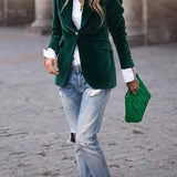 Caterina | Sofisticado Blazer de Terciopelo