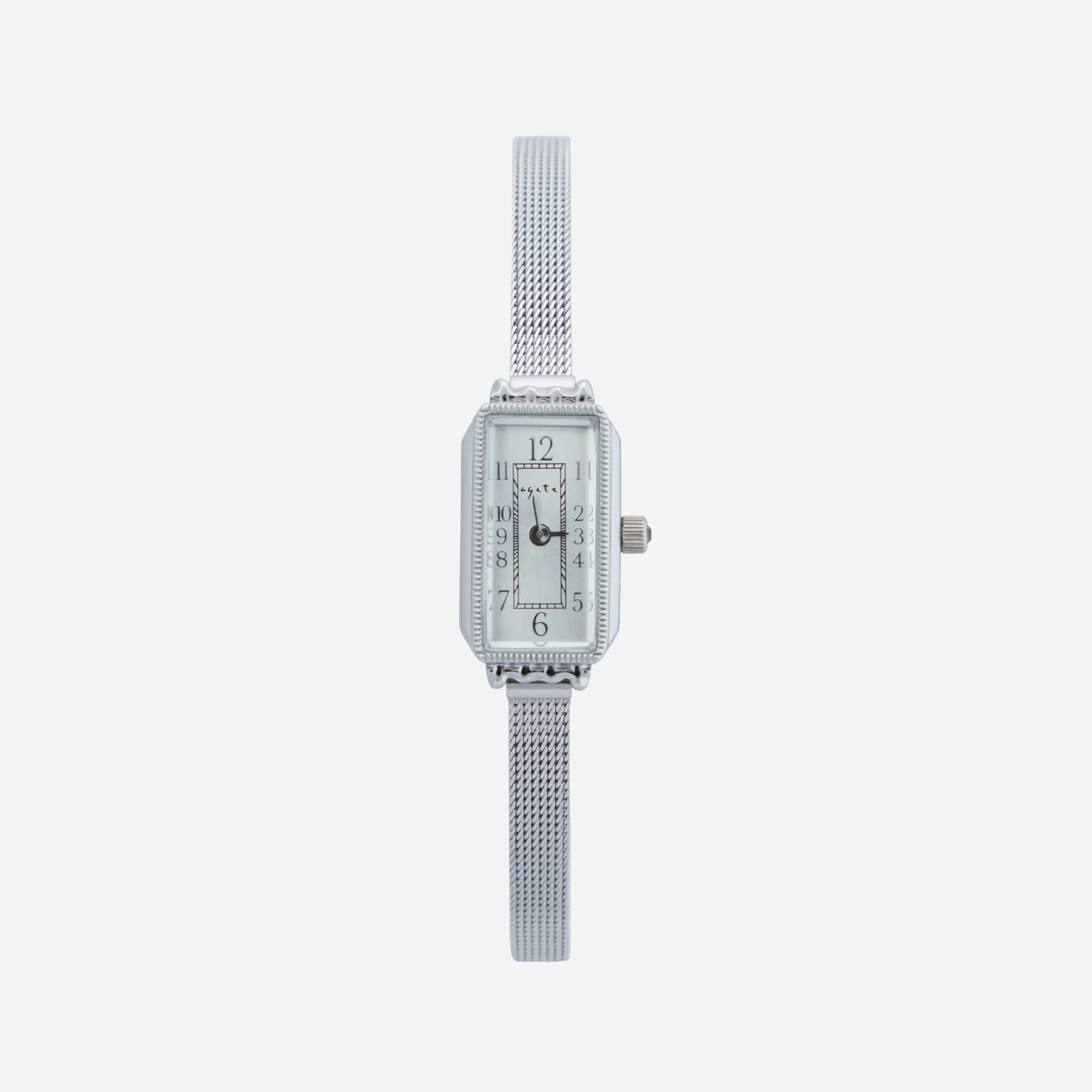 Elena® - Reloj dorado de esfera rectangular