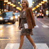 DELACROIX | Midi Dress with Briar Animal Print