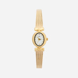 Iva® - Reloj dorado con pulsera entrelazada