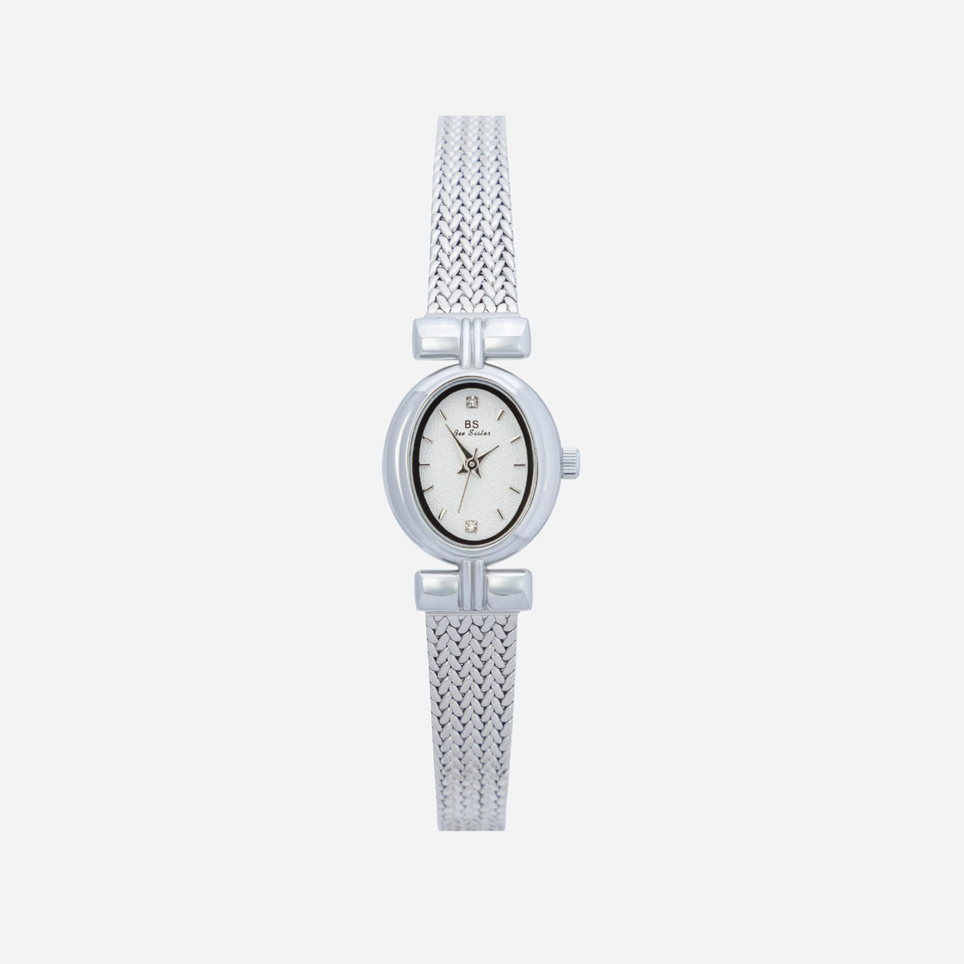 Iva® - Reloj dorado con pulsera entrelazada
