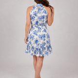 Murree | Vestido Midi con Cuello Halter y Volantes