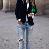 Caterina | Sofisticado Blazer de Terciopelo