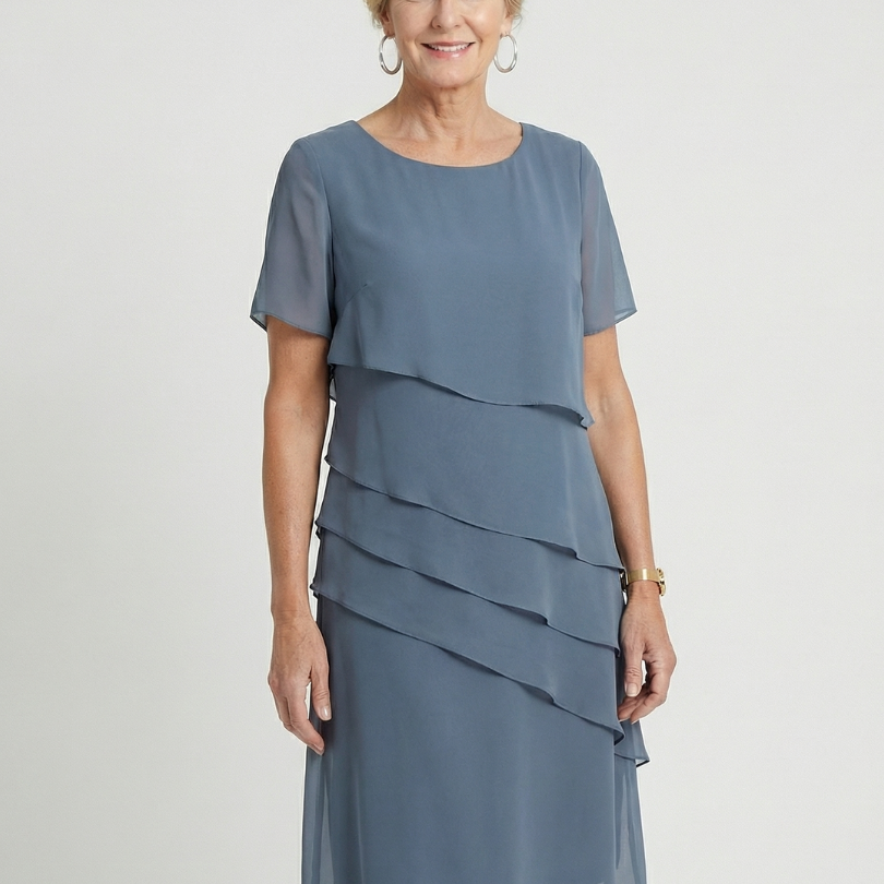 DELACROIX | Vestido Camille de Media Longitud en Tejido Suave