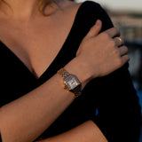 Petra® - Reloj de lujo dorado con diseño de números romanos