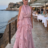 Melisande | Maxi Dress with Ruffled Straps
