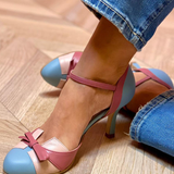 Bellarosa | Zapatillas de punta redonda con nudo y tiras