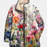KAIA | Encantadora Chaqueta Acolchada Floral de Estilo Vintage
