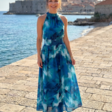 Olivia | Vestido Midi de Talla Única con Diseño Abstracto