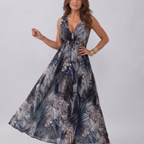 Zake | Vestido Midi Sin Mangas con Cintura Alta
