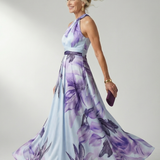 Amiel | Ligero Vestido Maxi con Estampado Floral
