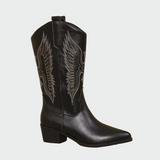 Cvita - Botas de vaquero de cuero negro