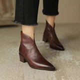 Camila - Botines de Tacón Bajo