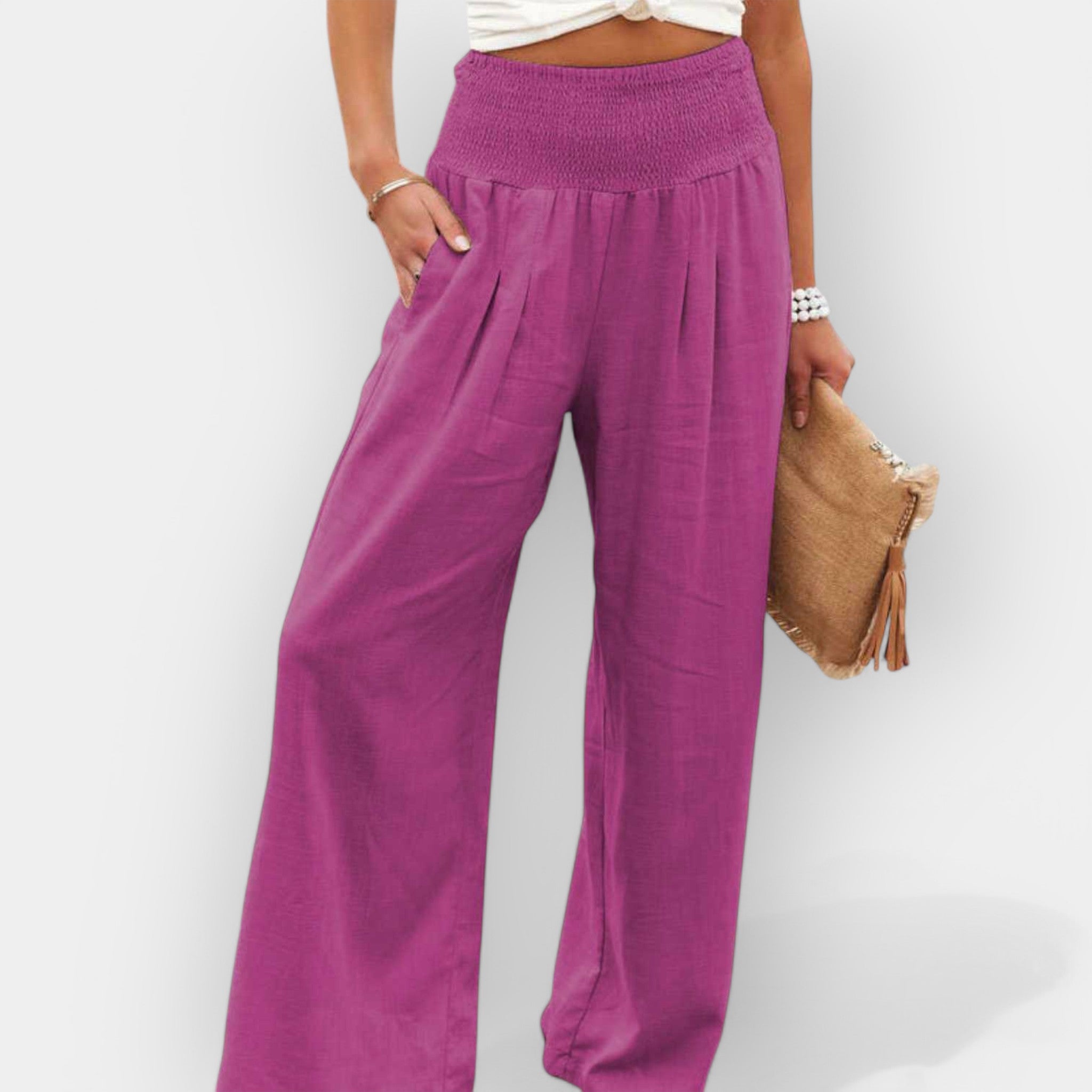 Elda - Elegantes Pantalones Anchos