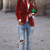 Caterina | Sofisticado Blazer de Terciopelo