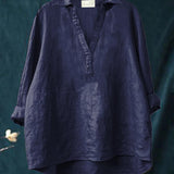Andrea | Elegante Blusa de Verano de Lino