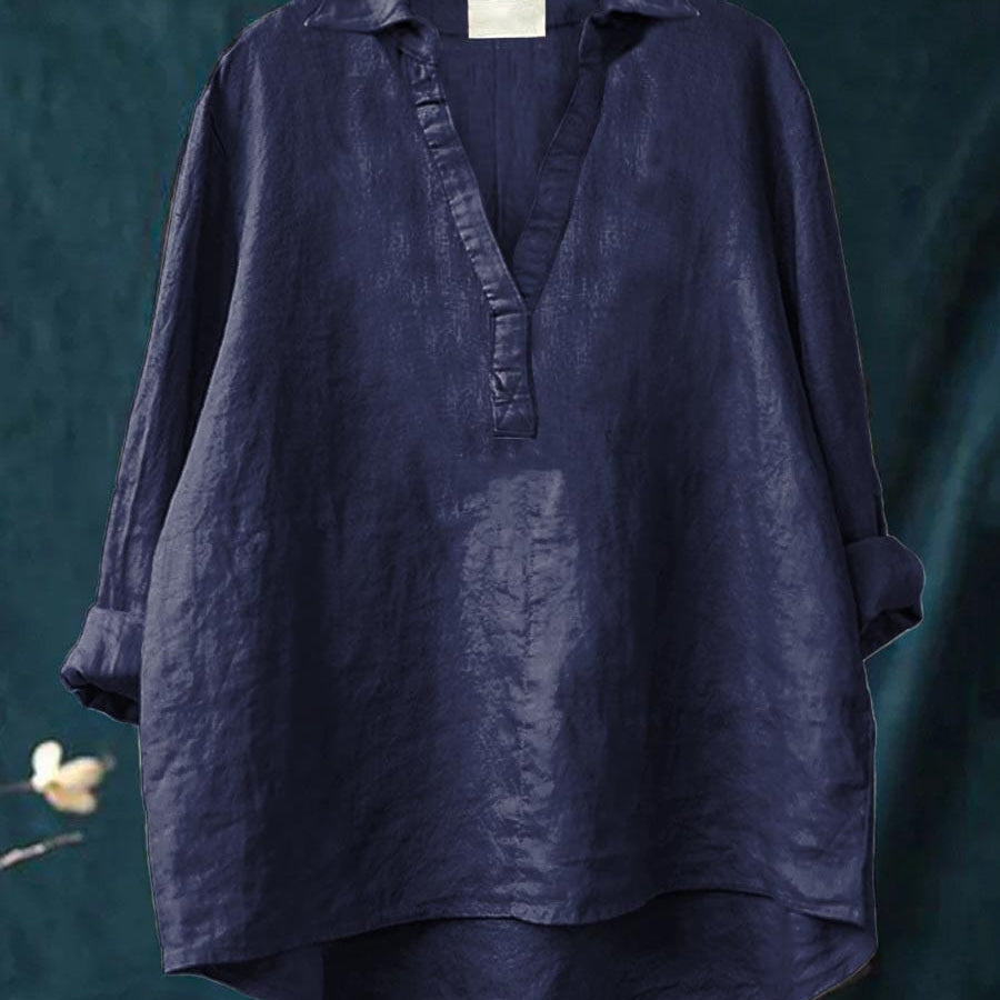 Andrea | Elegante Blusa de Verano de Lino
