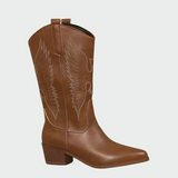 Cvita - Botas de vaquero de cuero negro