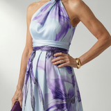 Amiel | Ligero Vestido Maxi con Estampado Floral