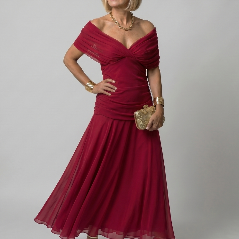 Calen | Off-Shoulder Midi Dress