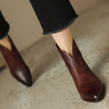 Camila - Botines de Tacón Bajo
