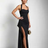 Valium | Maxi Dress with Halter Neck and High Side Slit