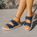 Mae - Zapatillas cómodas con doble hebilla regulable