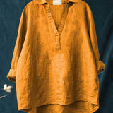 Andrea | Elegante Blusa de Verano de Lino