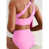 Marit | Bikini de Tiro Alto con Un Solo Hombro