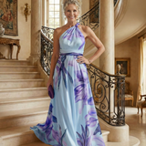 Amiel | Ligero Vestido Maxi con Estampado Floral