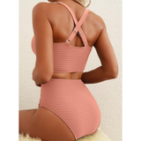 Melanie | Bikini de Pescado de Cintura Alta para un Estilo Veraniego Ideal