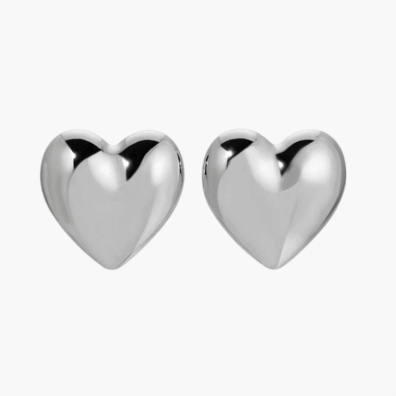 Eva - Pendientes de corazón amplios