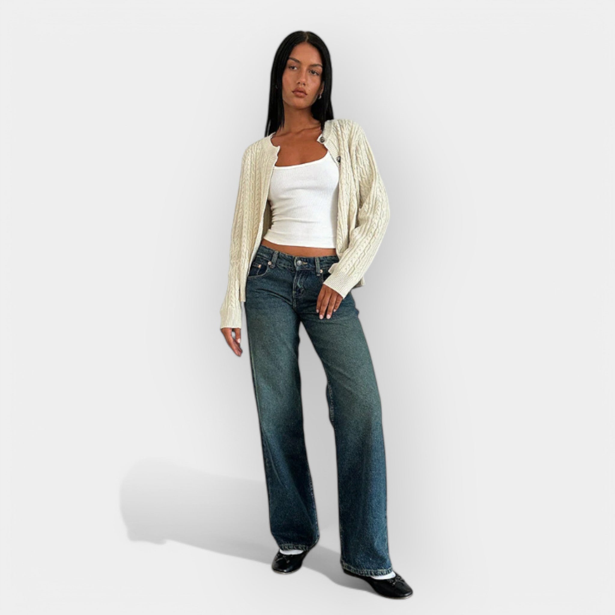 Romana - Pantalones Vaqueros de Cintura Baja
