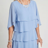 DELACROIX | Vestido Midi Margaux con Volantes